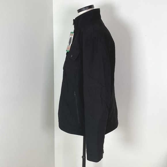 Levi Strauss Mens Black Full Zip Quilted Lined Work Utility Jacket XL - Picture 4 of 10